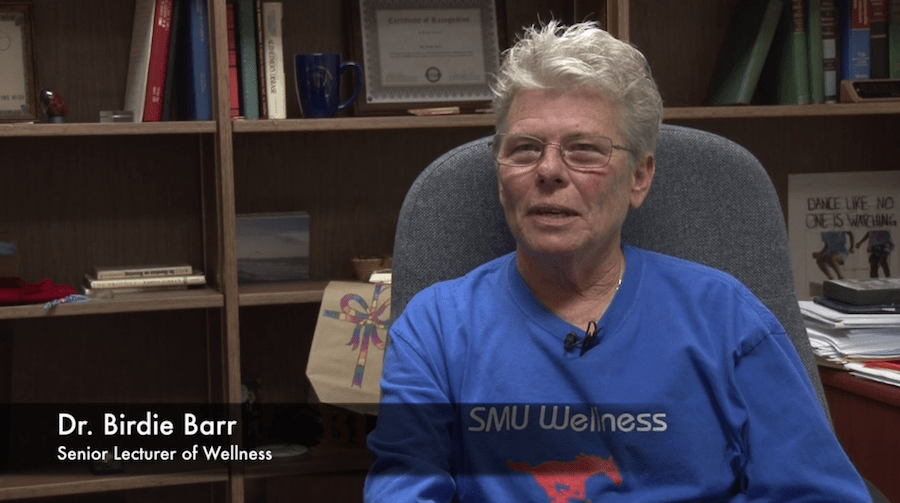 VIDEO: Professor Profile: Dr. Birdie Barr brings wellness to SMU