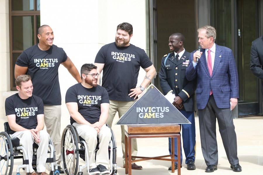 President George W. Bush dubbed honorary chairman of the Invictus Games