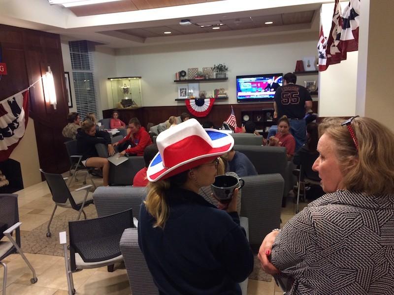 Armstrong lobby gets loud for election night