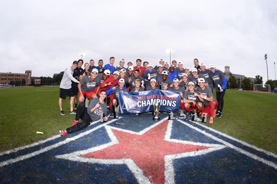Men’s soccer claims AAC Championship title
