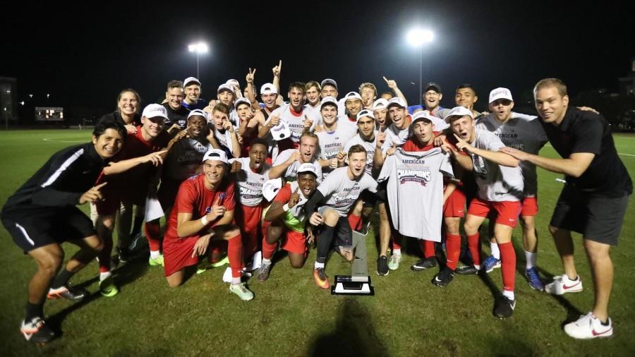 No. 13 men’s soccer claims conference title with win over UConn