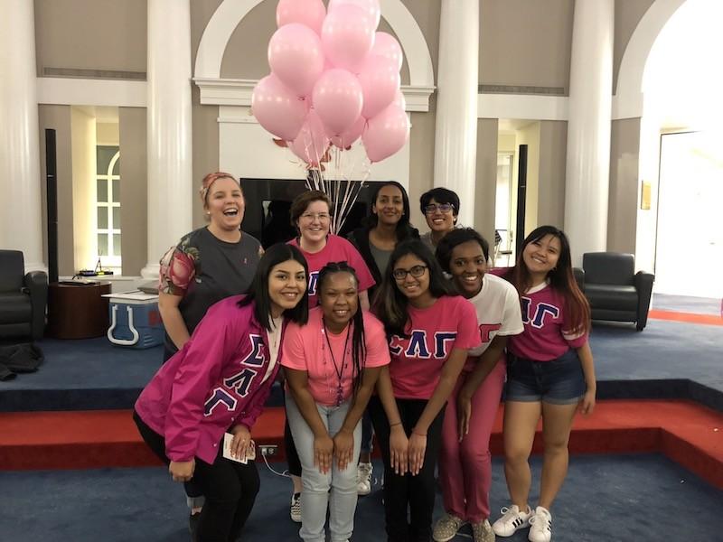 Sigma Lambda Gamma spreads awareness for breast cancer through their Power of Pink Campaign