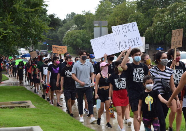 Black Lives Matter march at SMU on Saturday