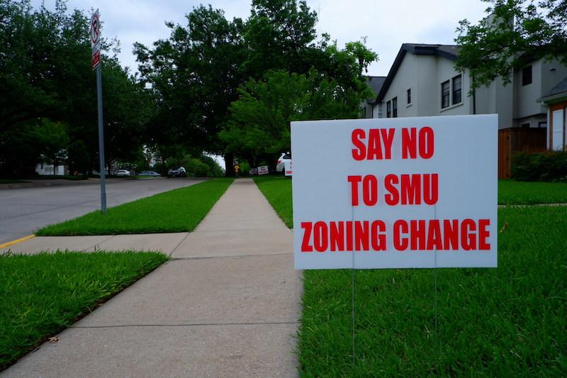 University Park Residents Say “No to SMU Zoning”