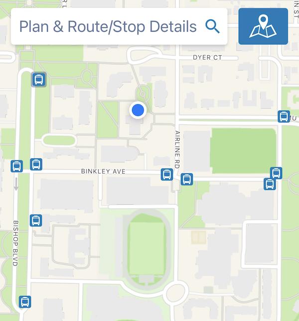 The DART GoPass app still shows the two stops north of Binkley Avenue are in service. The northernmost stop on Bishop Boulevard is one of the most frequented stops for riders leaving SMU.